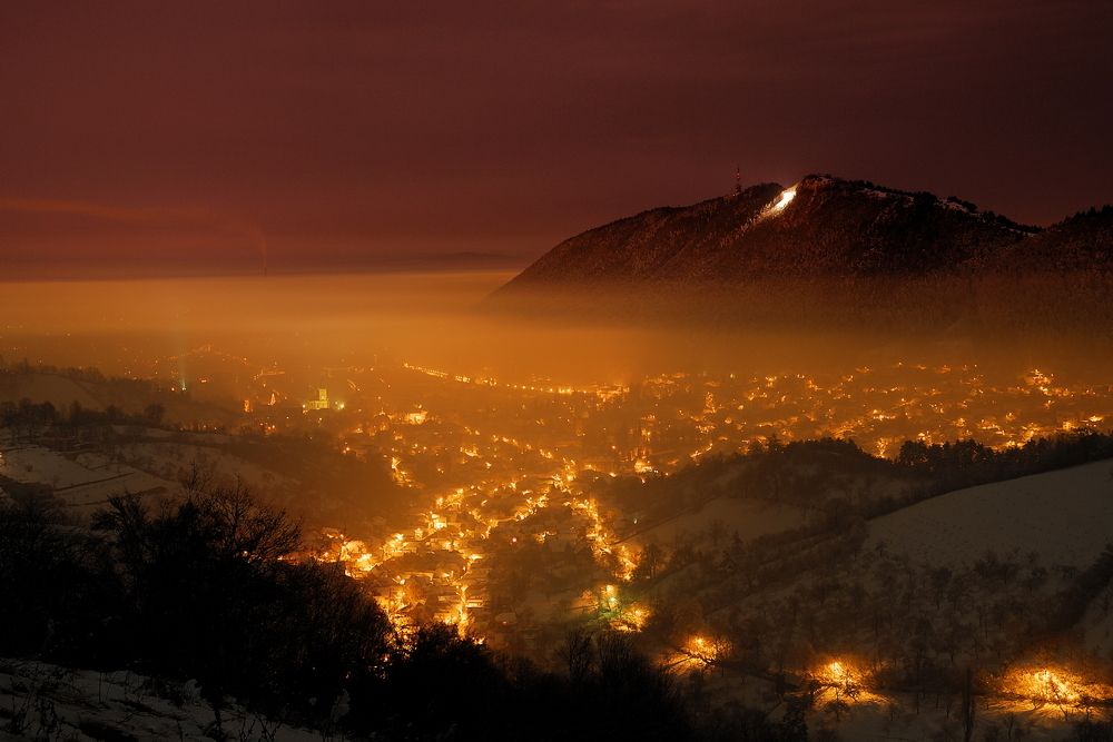Cerere în căsătorie la Brașov cu vedere panoramică asupra orașului de la Belvedere